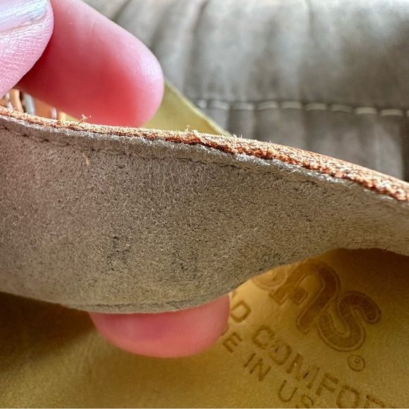 SAS Tripad Sanibel Leather Slip On Flip Flop Thong Sandal Womens Orange 8M - Picture 10 of 10